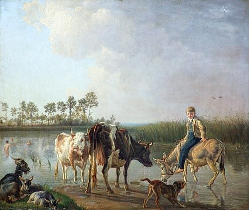Pastoral scene, 1818, Jean-Baptiste Berré