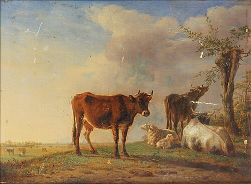 Vaches et moutons, 1828, Jean-Baptiste Berré
