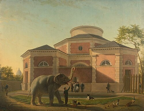 The elephant of the Royal Garden, 1817, Jean-Baptiste Berré
