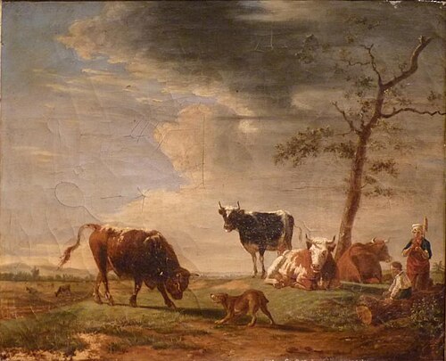Cows grazing, 1835, Jean-Baptiste Berré