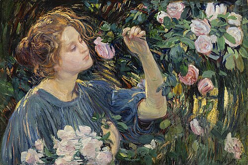In the Roses, 1913, Dora Hitz