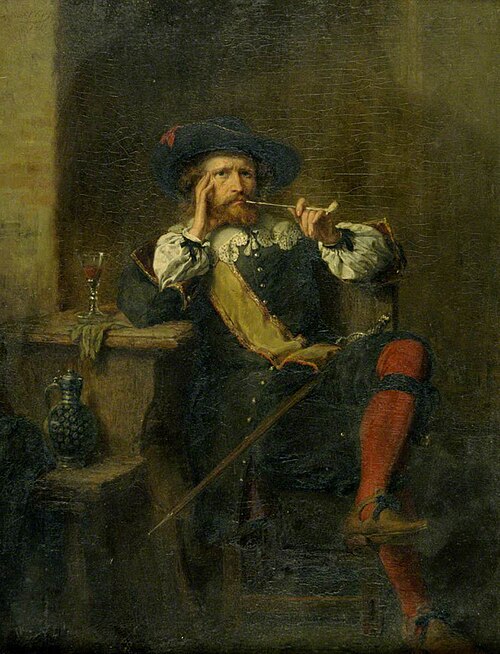Man Smoking, 1853, Constant Claes