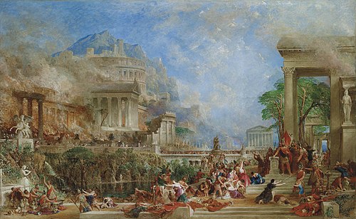 The Sack of Corinth, 1870, Thomas Allom