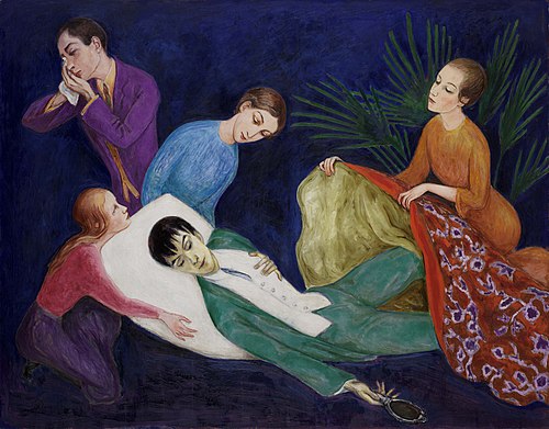 Le Dandy mourant, 1918, Nils von Dardel