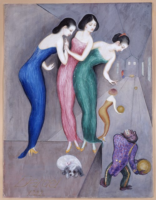 Dreams and Fantasies no.1 (The Skittle Alley), 1922, Nils von Dardel