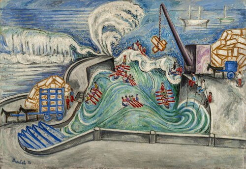 Atlantic Port, 1916, Nils von Dardel