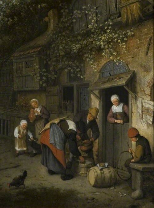 The Milk Seller, 1679, Cornelis Dusart
