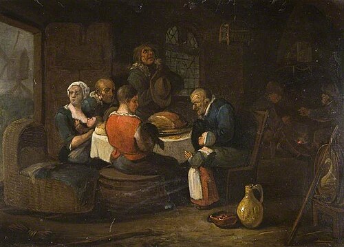 Grace before Meat, , Cornelis Dusart