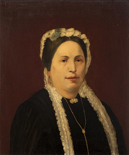 portret mw Grietje Kattenburg - Diamant, 1895, Emil Jan van Cauwelaert
