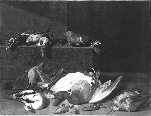 Totes Federwild, 1653, Cornelis Lelienbergh