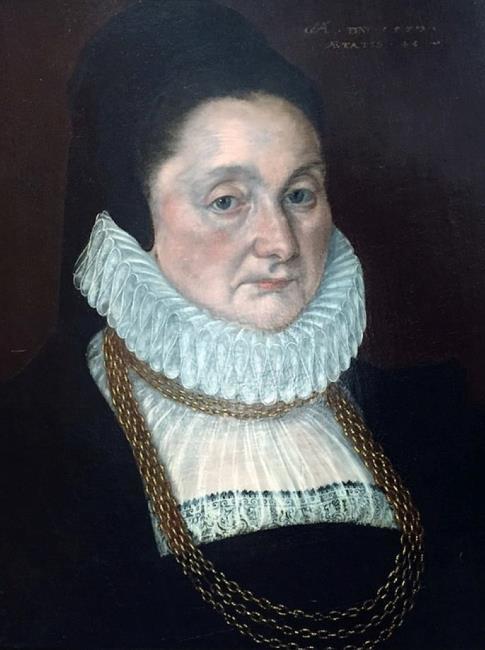 Portrait of Alice Judde (c. 1532-1593), wife of Thomas Smythe, 1579, Cornelis Ketel