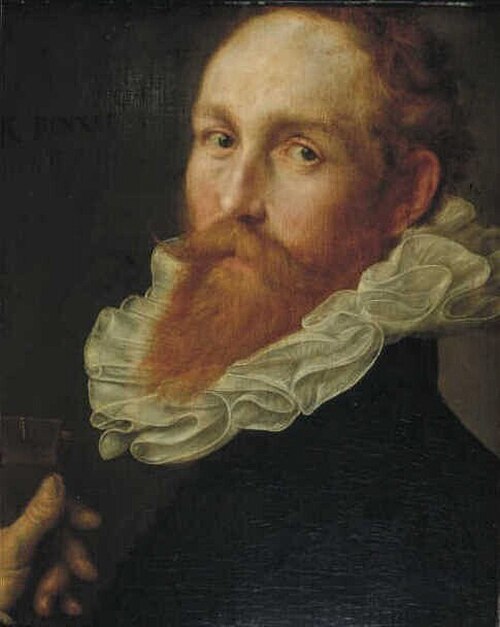Portrait of a man (Hendrik Goltzius?), 1601, Cornelis Ketel