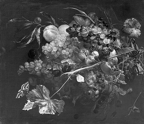 Fruit pendants, 1680, Cornelis de Heem