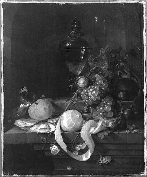 Stillleben mit Früchten und Gemüse, 1663, Cornelis de Heem
