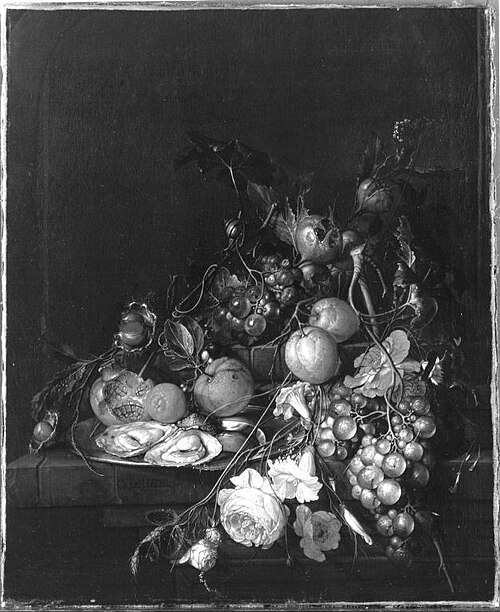 Stillleben mit Früchten und Blumen, 1663, Cornelis de Heem