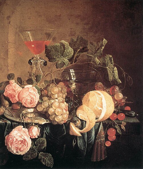 Fruit and Flowers, 1650, Cornelis de Heem