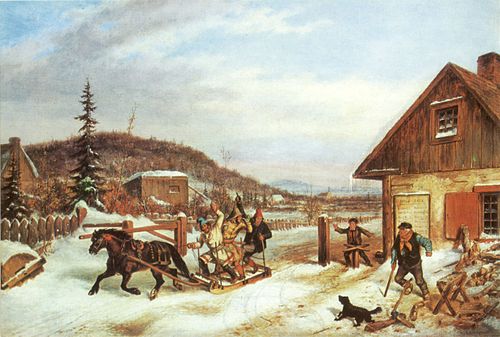 The Toll Gate, 1859, Cornelius Krieghoff