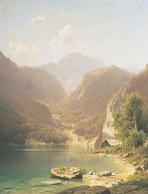 Mountainous Lake Scene, , Cornelius Krieghoff