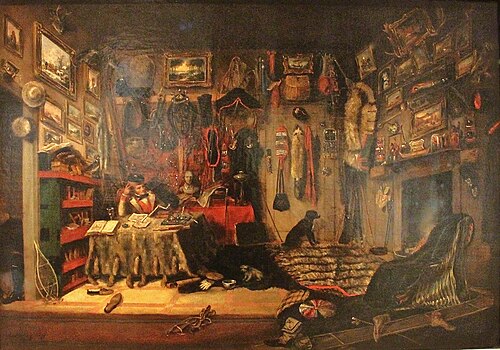 Le cabinet d'un officier à Montréal, 1846, Cornelius Krieghoff
