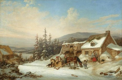 La ferme, 1856, Cornelius Krieghoff