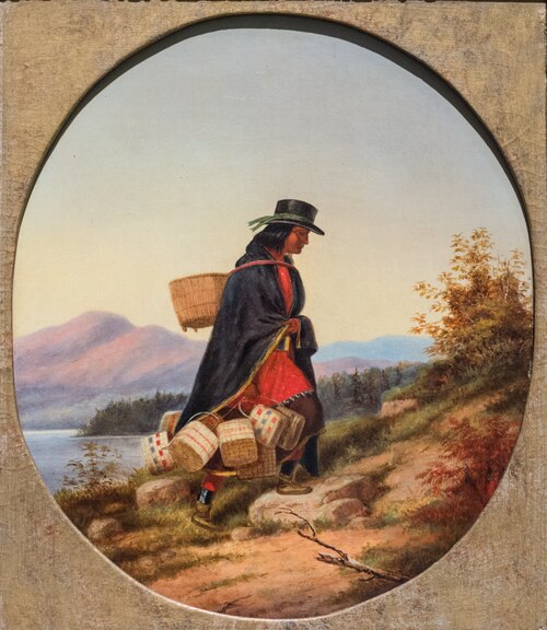 La Vendeuse de paniers, 1859, Cornelius Krieghoff