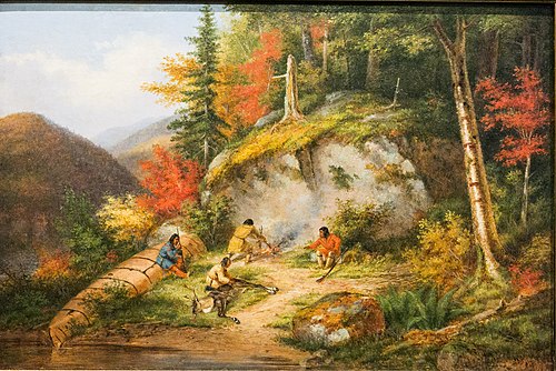 Chippewas à la chasse au caribou, 1861, Cornelius Krieghoff