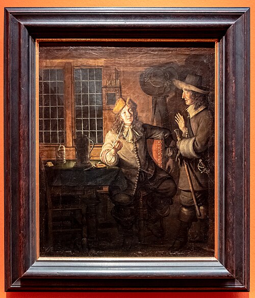 Two men in conversation, 1661, Wolfgang Heimbach