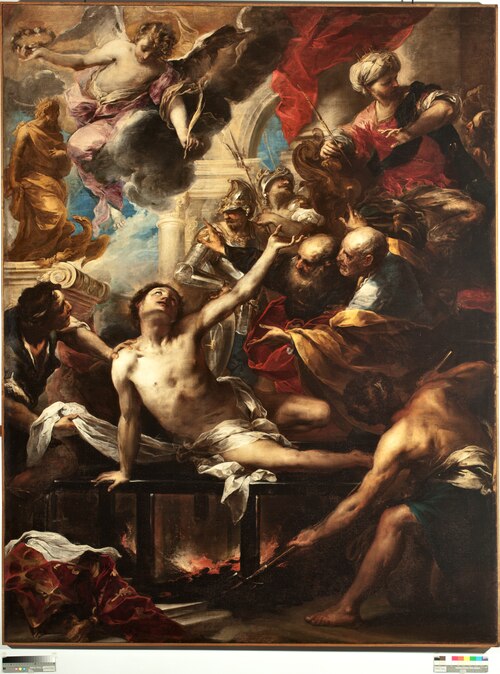 Martirio di san Lorenzo, 1700, Valerio Castello