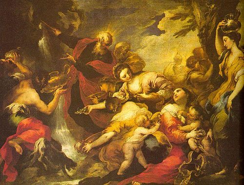 Moïse frappant le rocher, 1700, Valerio Castello