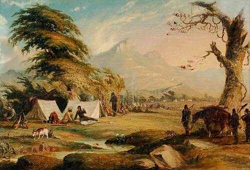 Camp Scene, , Thomas Baines