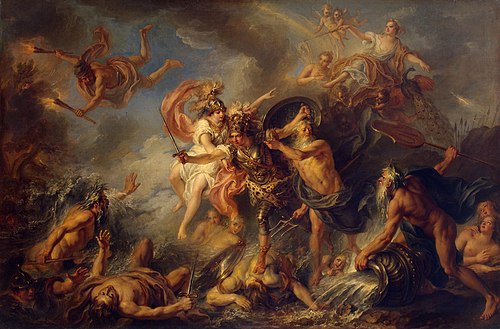 La Fureur d'Achille, 1737, Charles Antoine Coypel