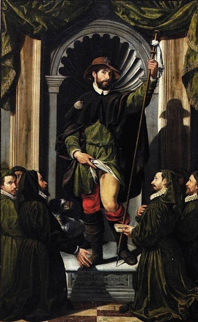 San Rocco e i disciplini verdi, 1591, Giovanni Paolo Cavagna