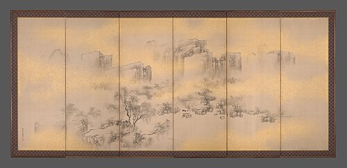 Summer and Autumn Landscapes, 1850, Nakabayashi Chikkei