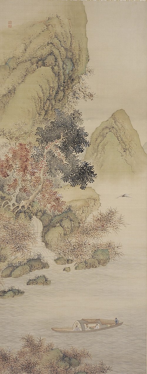 Landscape: Ode to the Red Cliff, 1850, Nakabayashi Chikkei