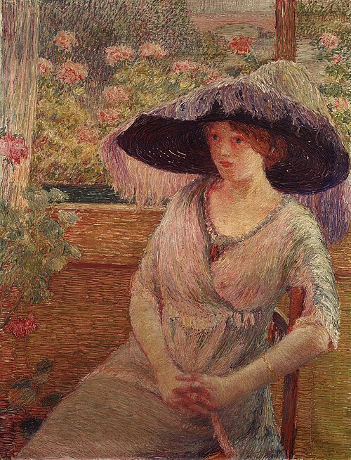 Girl with a Black Hat, 1908, Torajirō Kojima