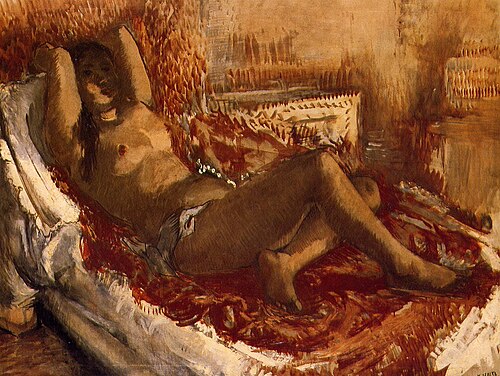 Naked woman, 1928, Kanji Maeda