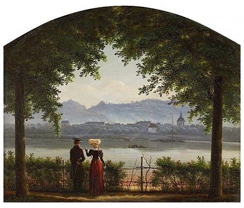View of Loschwitz, 1825, Georg Heinrich Crola