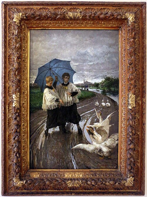 il ritorno dalla sagra, 1887, Mosè Bianchi