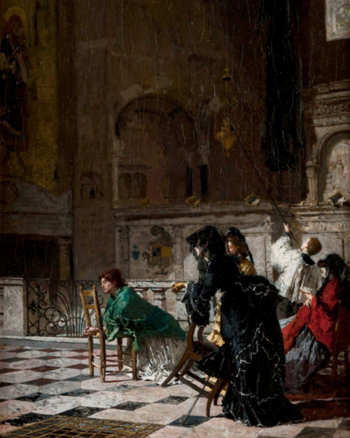 In Monza Cathedral, 1872, Mosè Bianchi