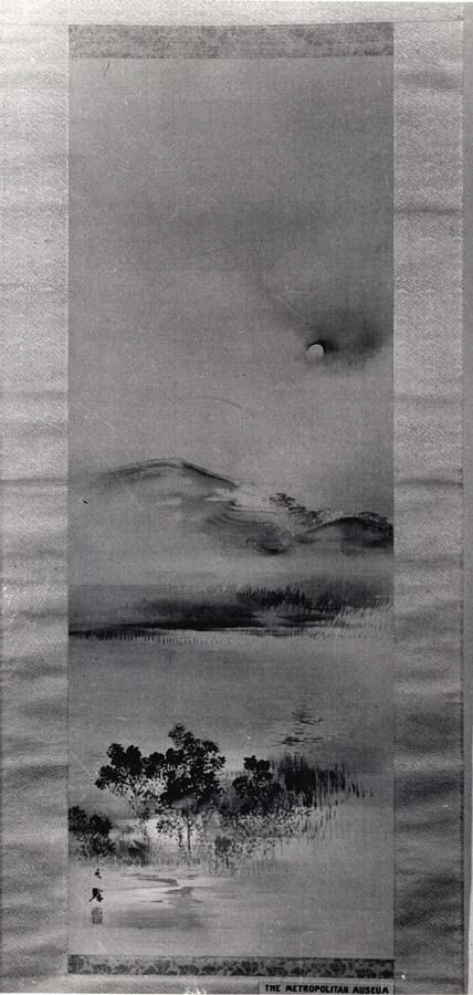 Landscape with the Moon, 1849, Shiokawa Bunrin