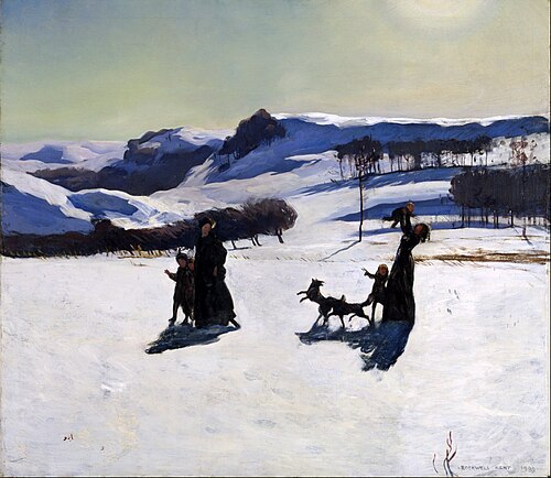Snow Fields (Winter in the Berkshires), 1909, Rockwell Kent