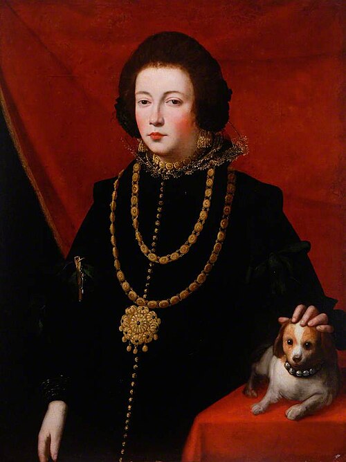 Portrait of a Lady with a Small Dog, , Carlo Ceresa