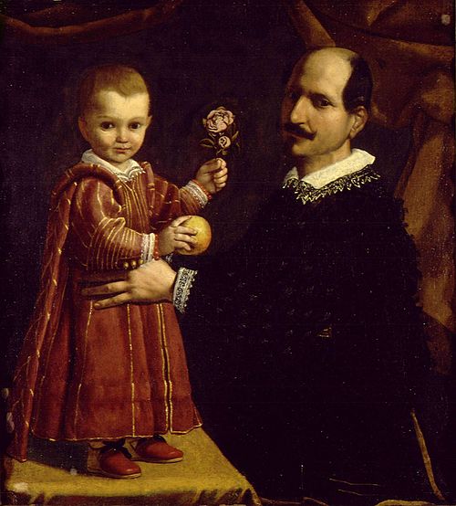 A Man with a child, 1650, Carlo Ceresa