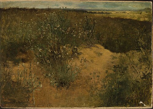 Landscape with thistles, 1892, Curt Agthe