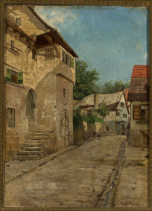 In a town, 1893, Curt Agthe