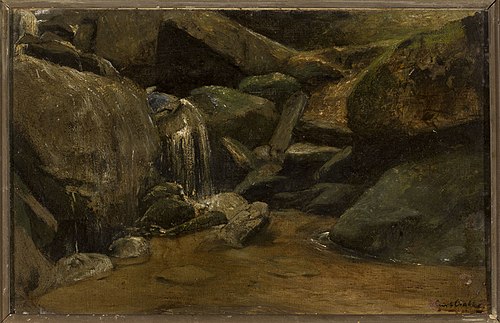 Waterfall, 1897, Curt Agthe