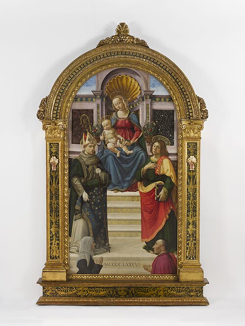 The Madonna and Child with Sts. Louis of..., 1486, Davide Ghirlandaio