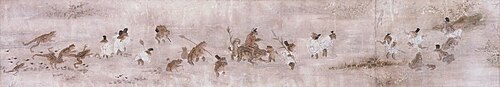 Procession of Frogs, 1738, Haritsu Ogawa