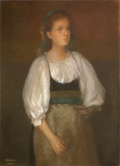 Italian Girl, 1901, Okada Saburosuke