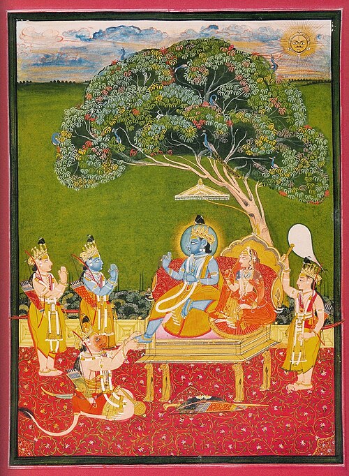 Ram enthroned, 1840, Baijnath